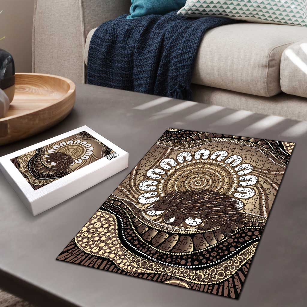 Indigenous Echidna Australia Puzzle Australian Aboriginal Art Proud