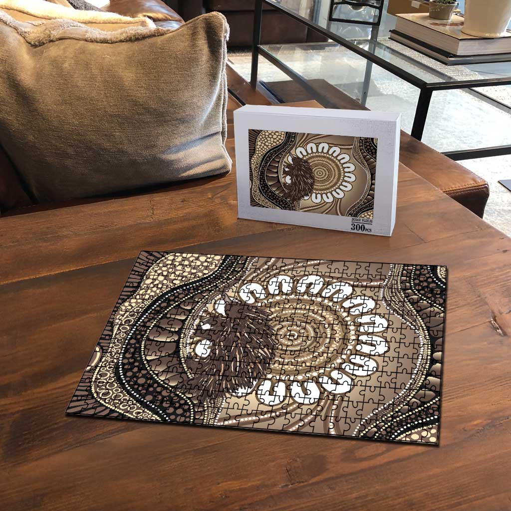Indigenous Echidna Australia Puzzle Australian Aboriginal Art Proud
