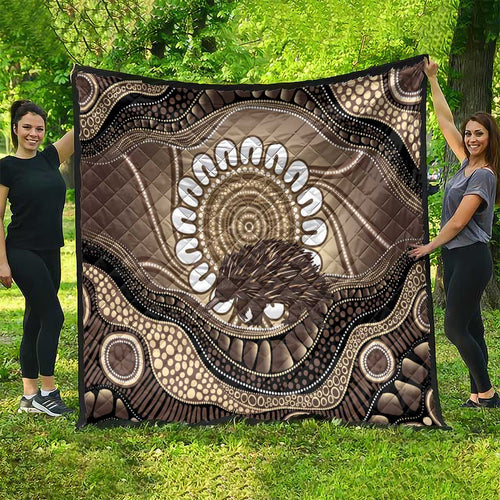 Indigenous Echidna Australia Quilt Australian Aboriginal Art Proud