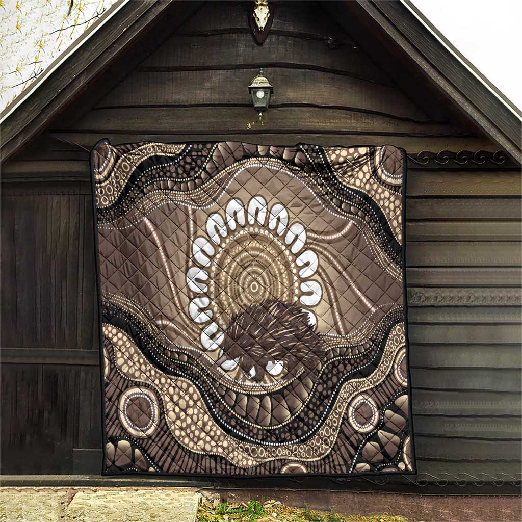 Indigenous Echidna Australia Quilt Australian Aboriginal Art Proud