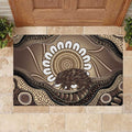 Indigenous Echidna Australia Rubber Doormat Australian Aboriginal Art Proud