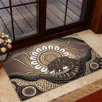 Indigenous Echidna Australia Rubber Doormat Australian Aboriginal Art Proud