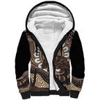 Indigenous Echidna Australia Sherpa Hoodie Australian Aboriginal Art Proud