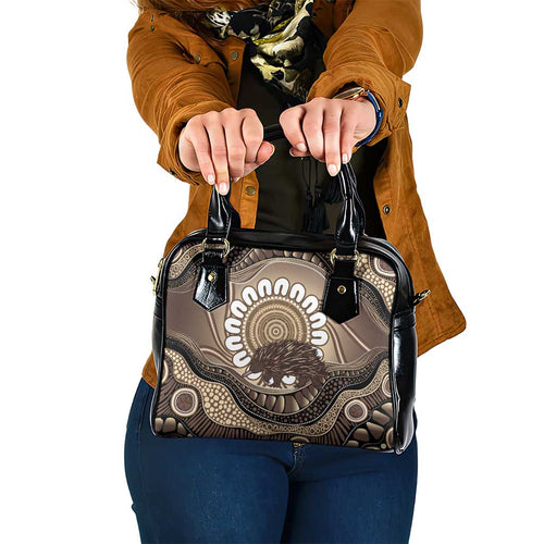 Indigenous Echidna Australia Shoulder Handbag Australian Aboriginal Art Proud
