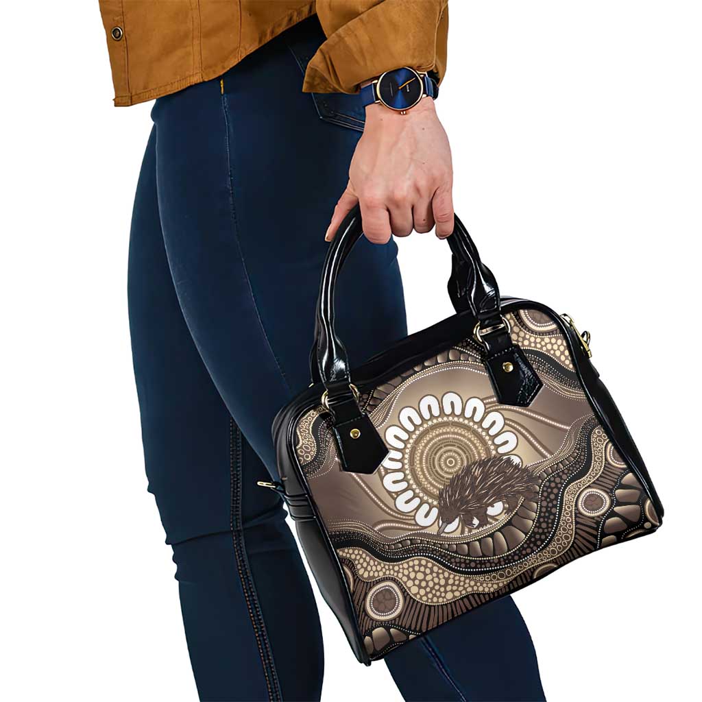 Indigenous Echidna Australia Shoulder Handbag Australian Aboriginal Art Proud
