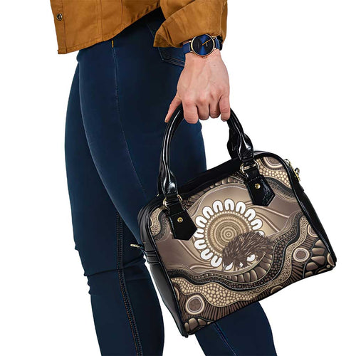 Indigenous Echidna Australia Shoulder Handbag Australian Aboriginal Art Proud