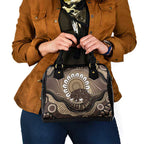 Indigenous Echidna Australia Shoulder Handbag Australian Aboriginal Art Proud