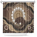 Indigenous Echidna Australia Shower Curtain Australian Aboriginal Art Proud