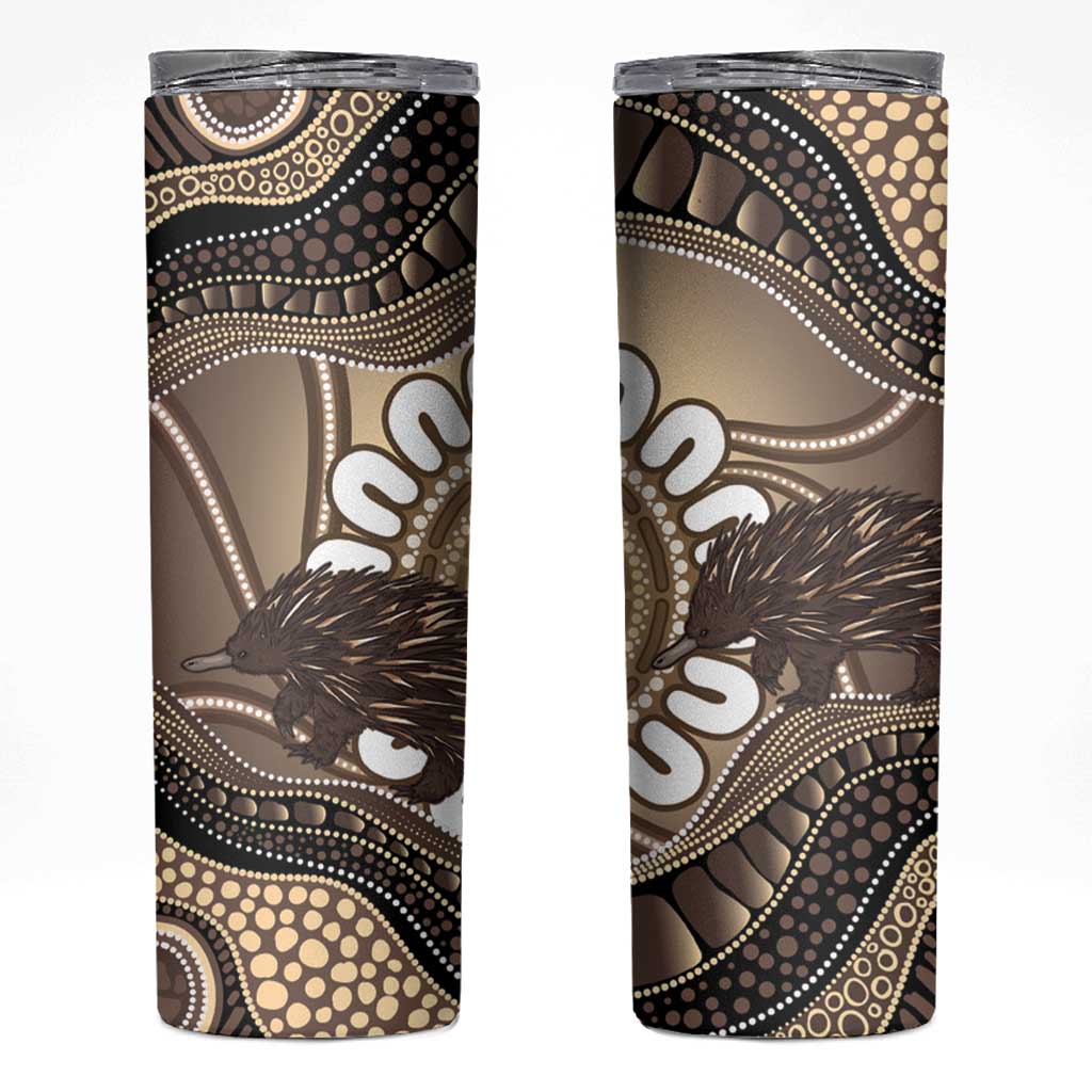 Indigenous Echidna Australia Skinny Tumbler Australian Aboriginal Art Proud