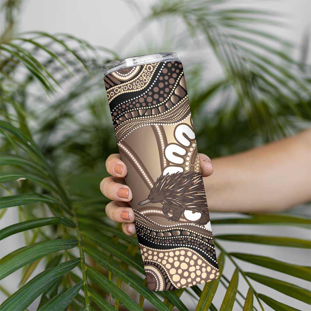 Indigenous Echidna Australia Skinny Tumbler Australian Aboriginal Art Proud