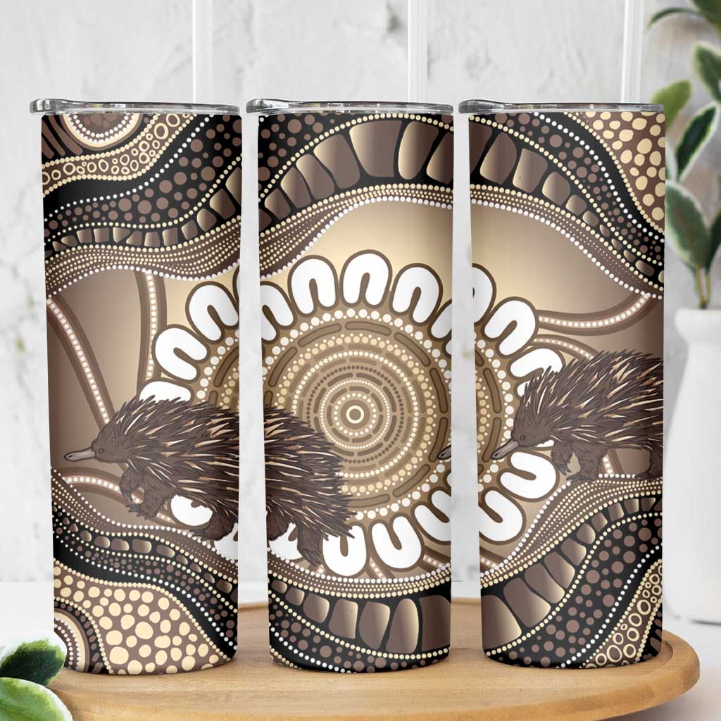 Indigenous Echidna Australia Skinny Tumbler Australian Aboriginal Art Proud