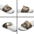 Indigenous Echidna Australia Slide Sandals Australian Aboriginal Art Proud