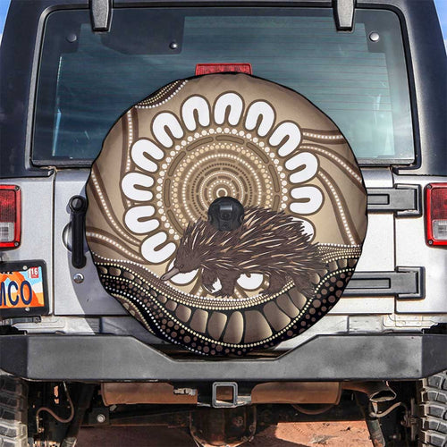 Indigenous Echidna Australia Spare Tire Cover Australian Aboriginal Art Proud
