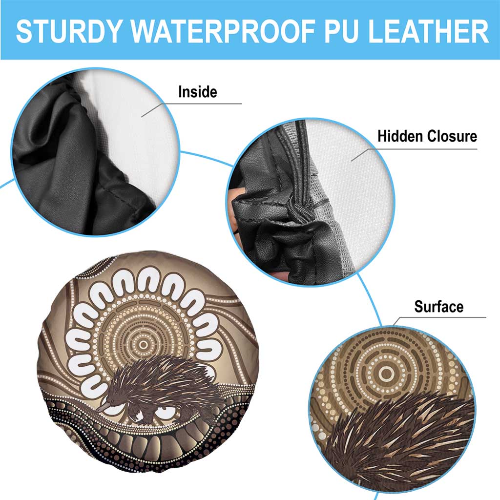 Indigenous Echidna Australia Spare Tire Cover Australian Aboriginal Art Proud