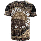 Indigenous Echidna Australia T Shirt Australian Aboriginal Art Proud