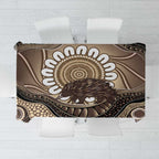 Indigenous Echidna Australia Tablecloth Australian Aboriginal Art Proud