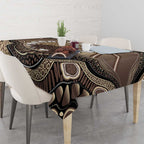 Indigenous Echidna Australia Tablecloth Australian Aboriginal Art Proud