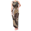 Indigenous Echidna Australia Tank Maxi Dress Australian Aboriginal Art Proud
