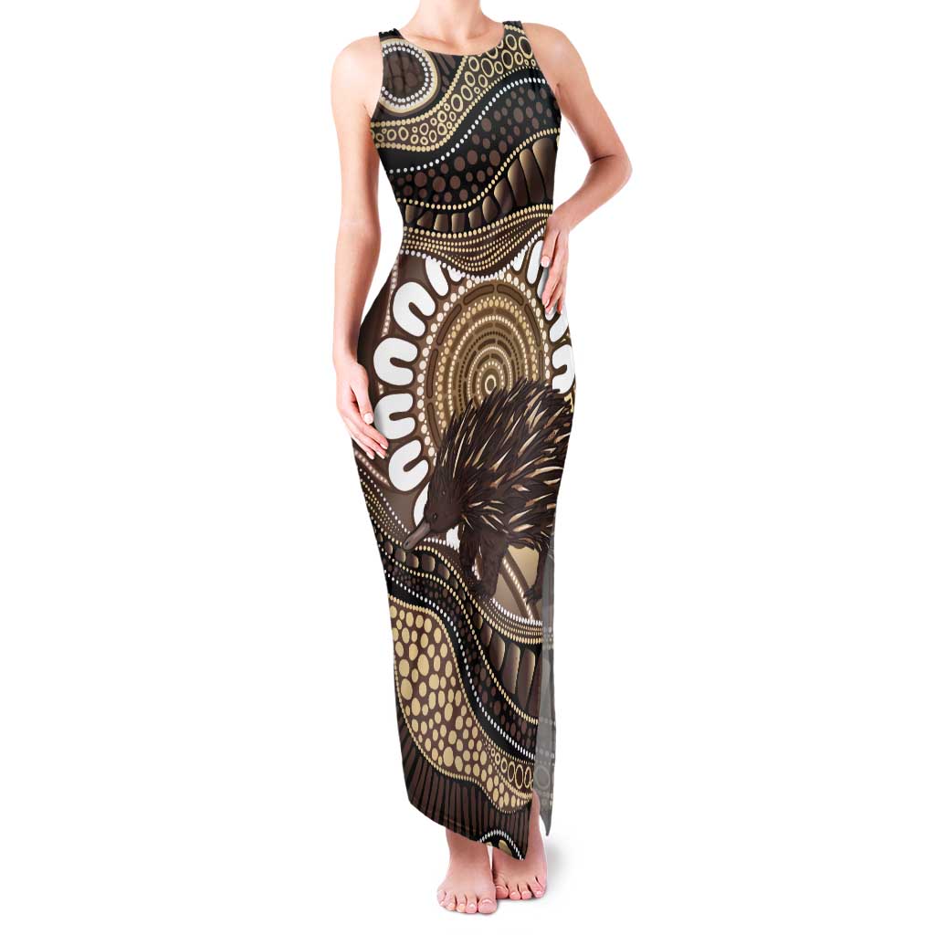Indigenous Echidna Australia Tank Maxi Dress Australian Aboriginal Art Proud