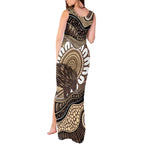Indigenous Echidna Australia Tank Maxi Dress Australian Aboriginal Art Proud