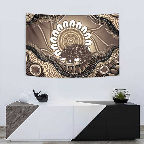 Indigenous Echidna Australia Tapestry Australian Aboriginal Art Proud