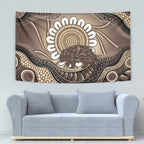 Indigenous Echidna Australia Tapestry Australian Aboriginal Art Proud