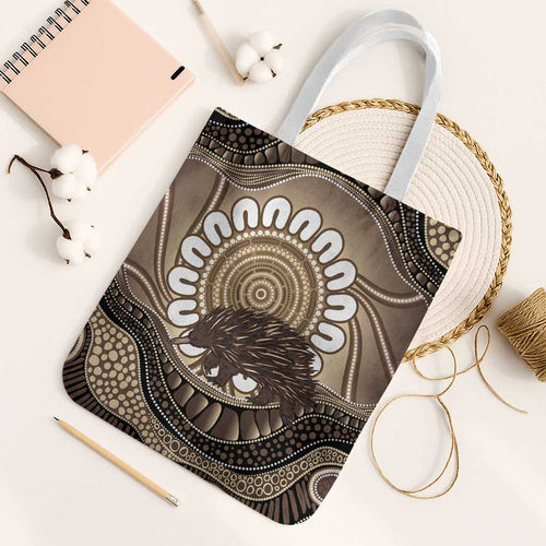 Indigenous Echidna Australia Tote Bag Australian Aboriginal Art Proud