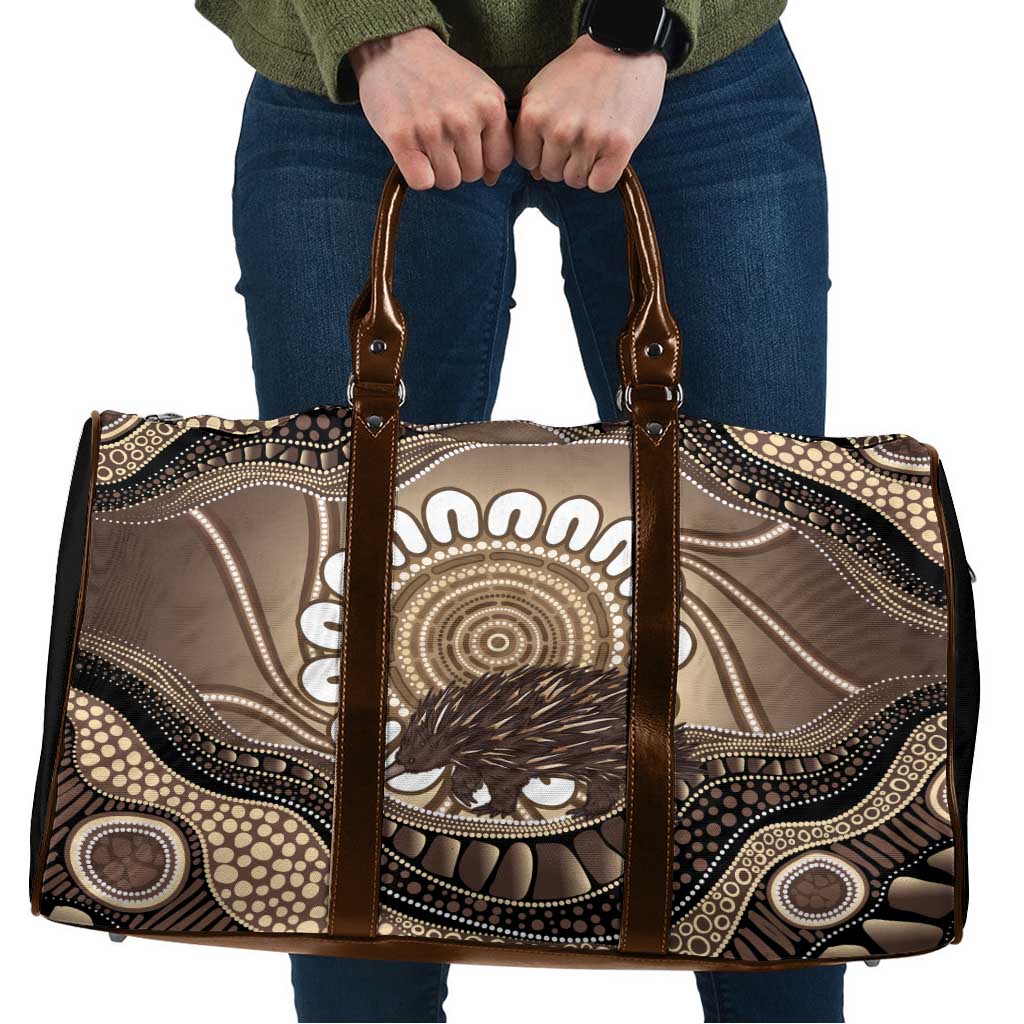 Indigenous Echidna Australia Travel Bag Australian Aboriginal Art Proud
