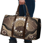 Indigenous Echidna Australia Travel Bag Australian Aboriginal Art Proud