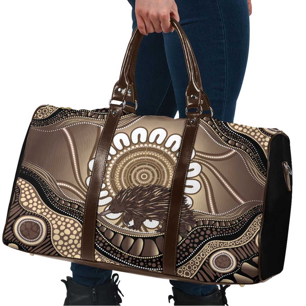 Indigenous Echidna Australia Travel Bag Australian Aboriginal Art Proud