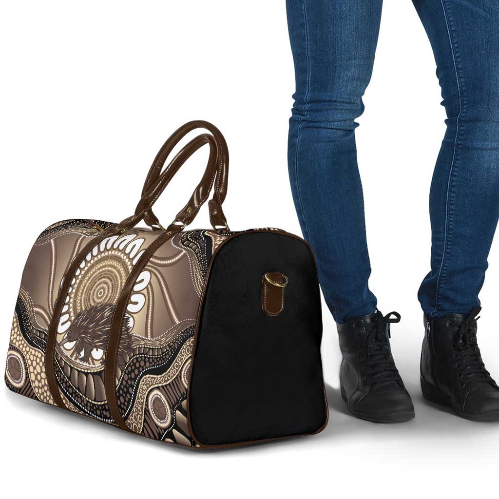 Indigenous Echidna Australia Travel Bag Australian Aboriginal Art Proud