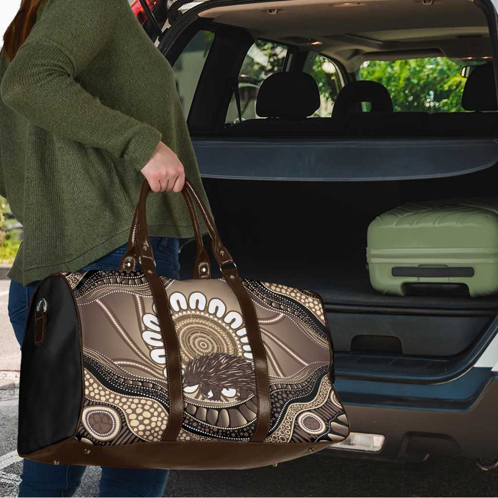 Indigenous Echidna Australia Travel Bag Australian Aboriginal Art Proud