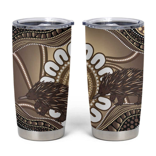Indigenous Echidna Australia Tumbler Cup Australian Aboriginal Art Proud