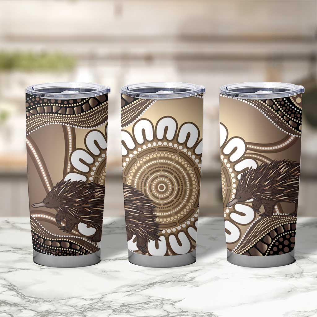 Indigenous Echidna Australia Tumbler Cup Australian Aboriginal Art Proud