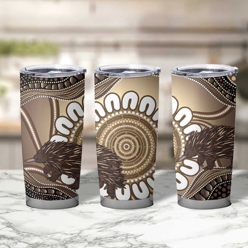 Indigenous Echidna Australia Tumbler Cup Australian Aboriginal Art Proud