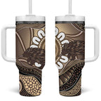 Indigenous Echidna Australia Tumbler With Handle Australian Aboriginal Art Proud