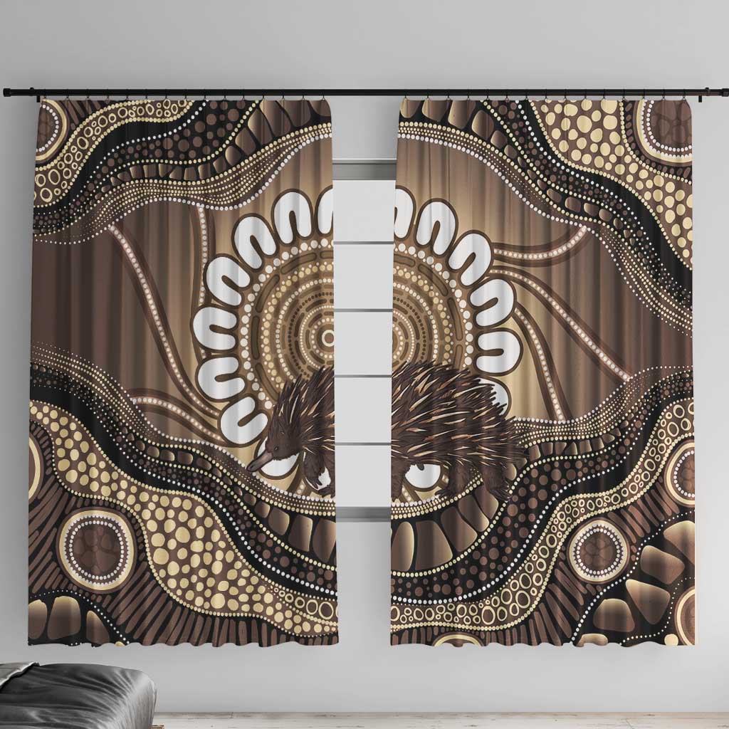 Indigenous Echidna Australia Window Curtain Australian Aboriginal Art Proud