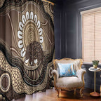 Indigenous Echidna Australia Window Curtain Australian Aboriginal Art Proud