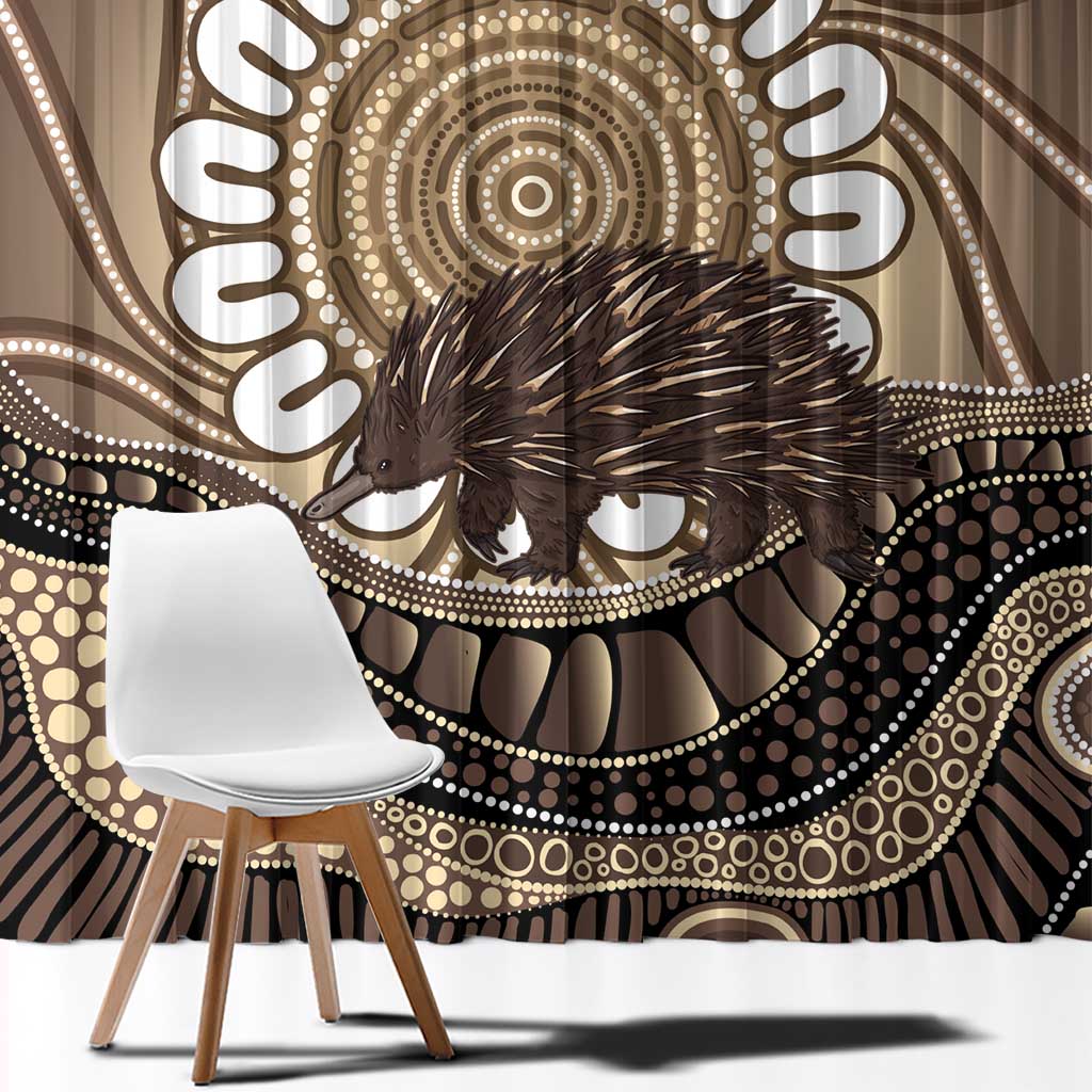 Indigenous Echidna Australia Window Curtain Australian Aboriginal Art Proud
