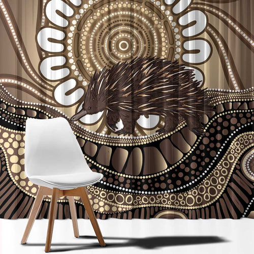 Indigenous Echidna Australia Window Curtain Australian Aboriginal Art Proud