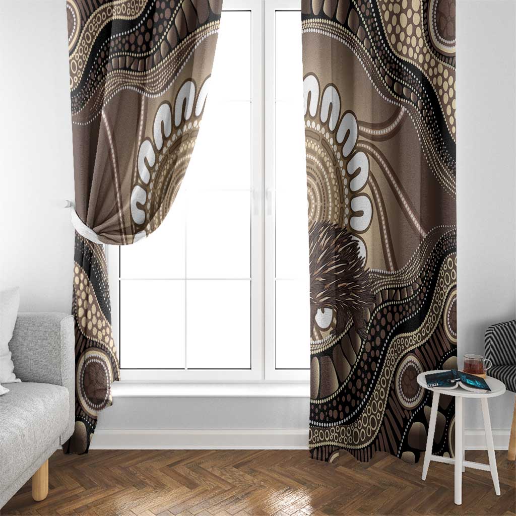 Indigenous Echidna Australia Window Curtain Australian Aboriginal Art Proud