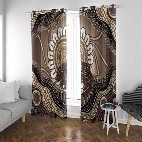 Indigenous Echidna Australia Window Curtain Australian Aboriginal Art Proud