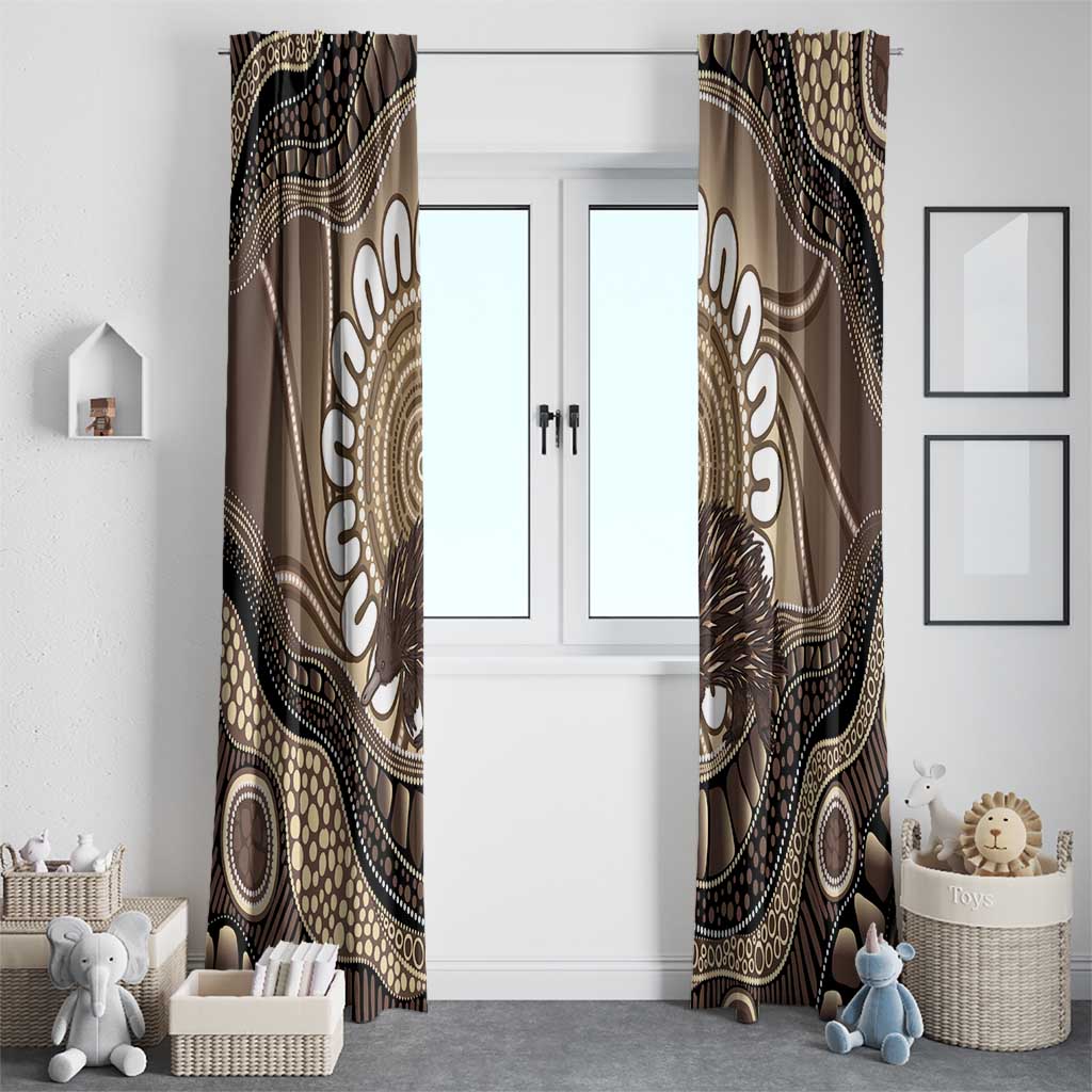 Indigenous Echidna Australia Window Curtain Australian Aboriginal Art Proud