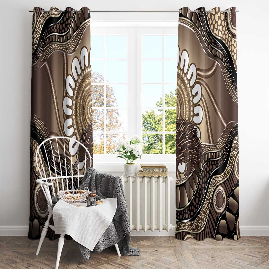 Indigenous Echidna Australia Window Curtain Australian Aboriginal Art Proud