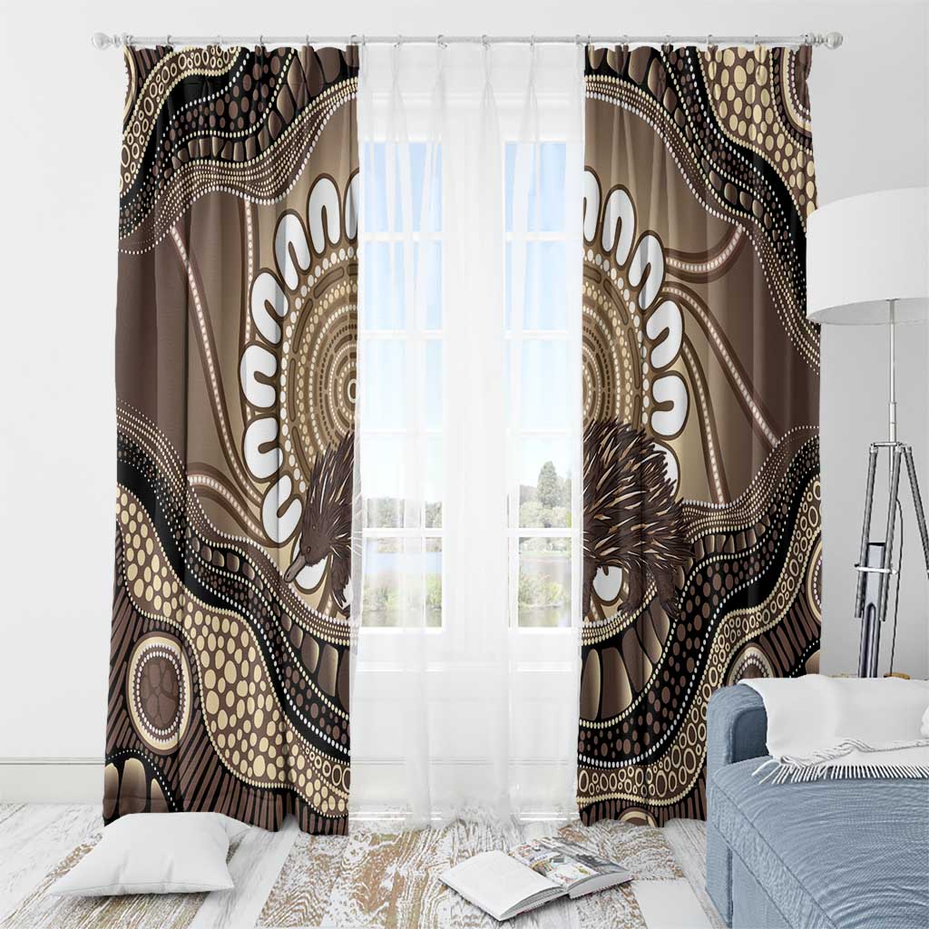 Indigenous Echidna Australia Window Curtain Australian Aboriginal Art Proud