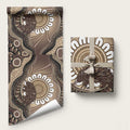 Indigenous Echidna Australia Wrapping Paper Australian Aboriginal Art Proud