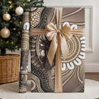 Indigenous Echidna Australia Wrapping Paper Australian Aboriginal Art Proud