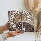 Indigenous Echidna Australia Wrapping Paper Australian Aboriginal Art Proud