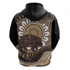 Indigenous Echidna Australia Zip Hoodie Australian Aboriginal Art Proud