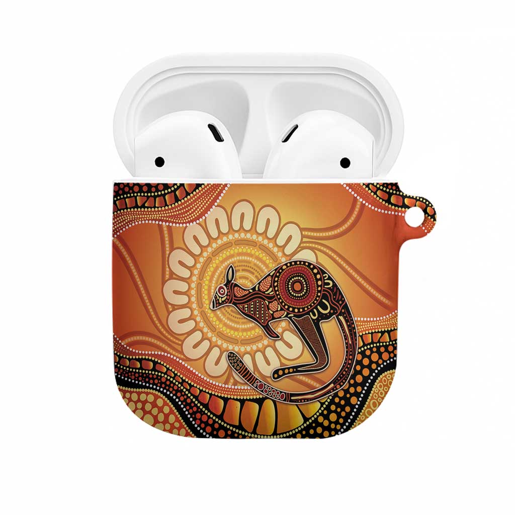 Indigenous Kangaroo Australia AirPods Case Australian Aboriginal Art Proud